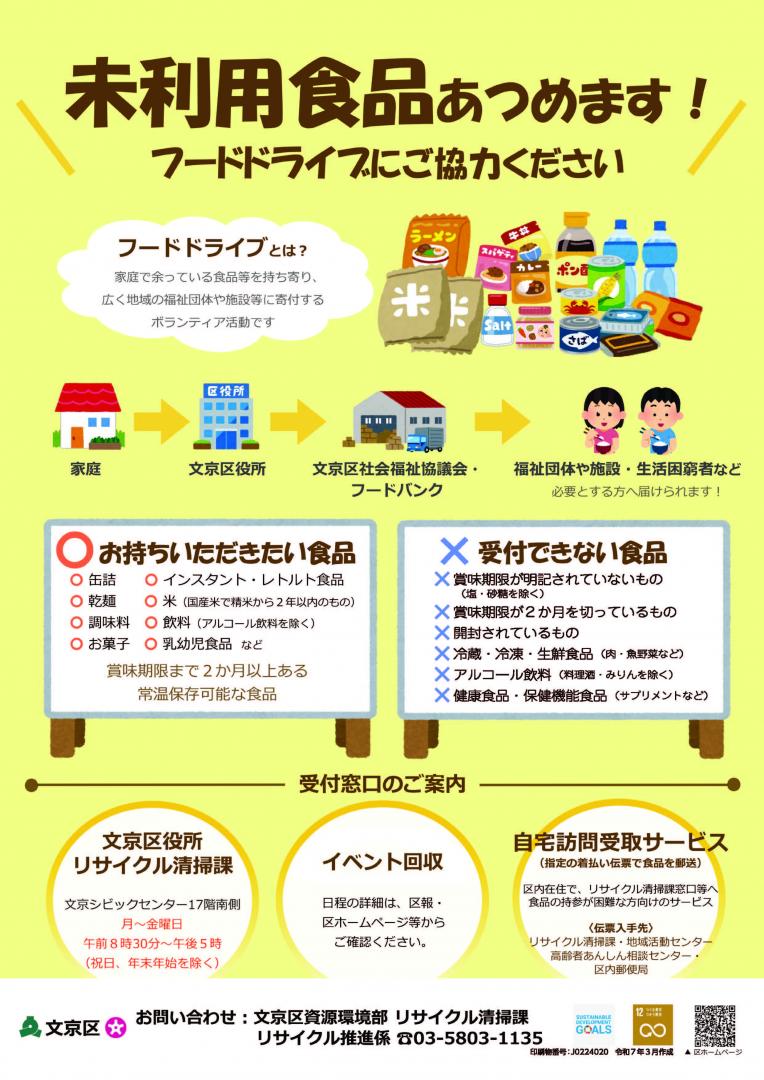 フードドライブチラシ