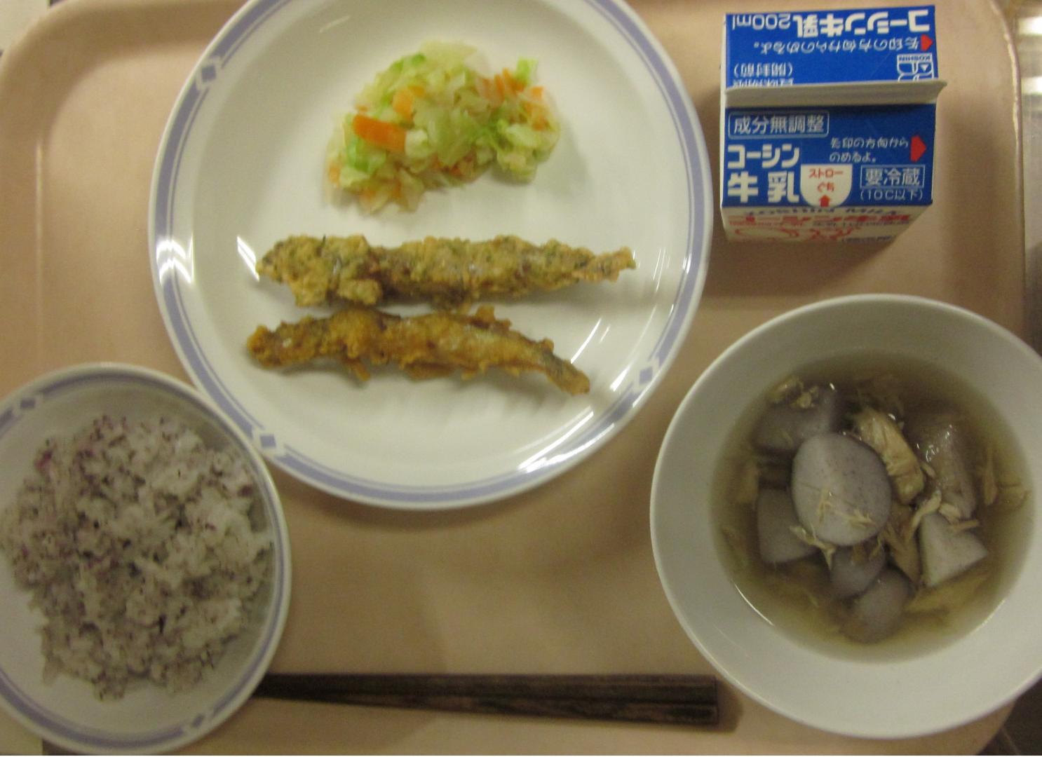 芋煮給食出来上がり