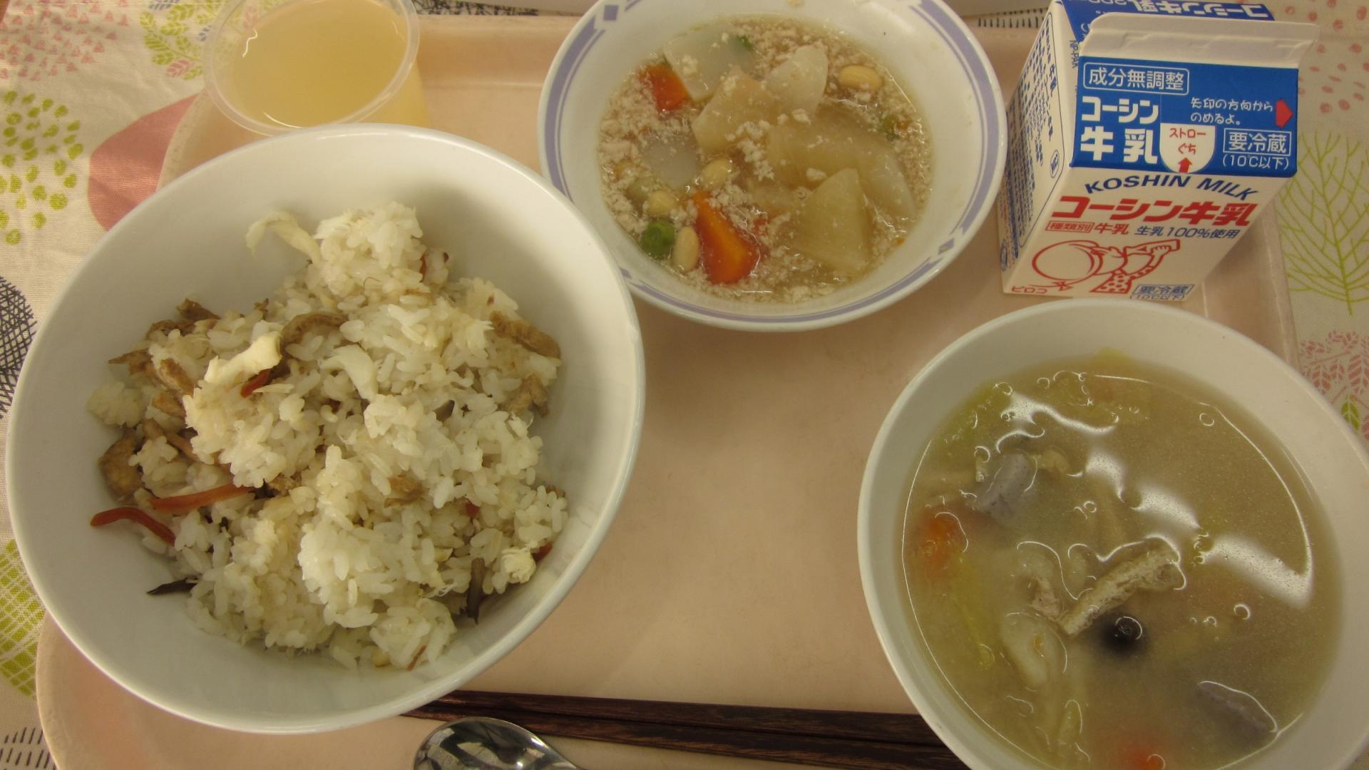 湯島大根を使った給食