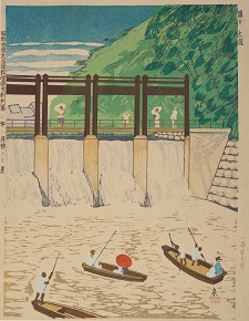昭和大東京百図絵関口大瀧／小泉癸巳男／画／1931年
