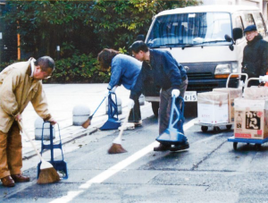 画像：町内清掃