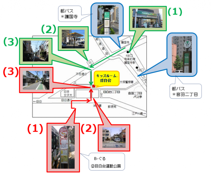 キッズルーム目白台所在地地図