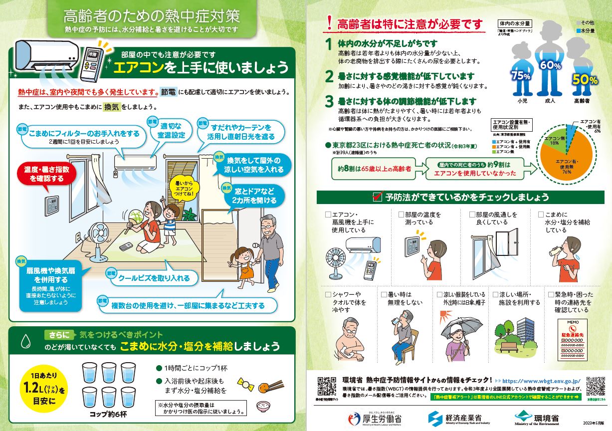 高齢者のための熱中症対策