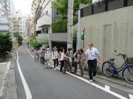 過去のあじさいまつりガイドツアーの様子2