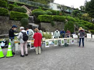 配布場所の様子