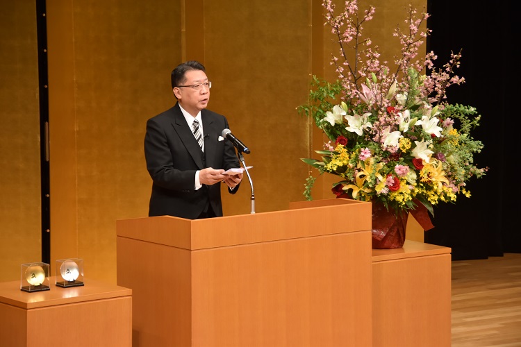 区長挨拶の様子
