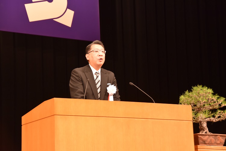 区長挨拶の様子