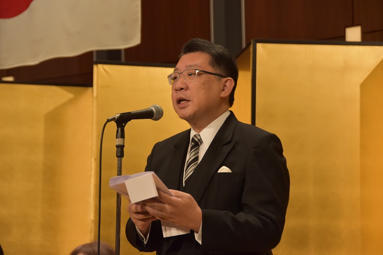 区長挨拶の様子