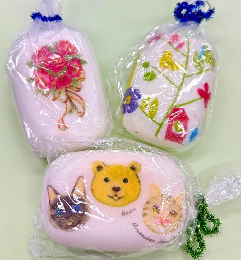 石けんデコパージュ写真